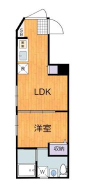 台東区鳥越のマンションの間取り