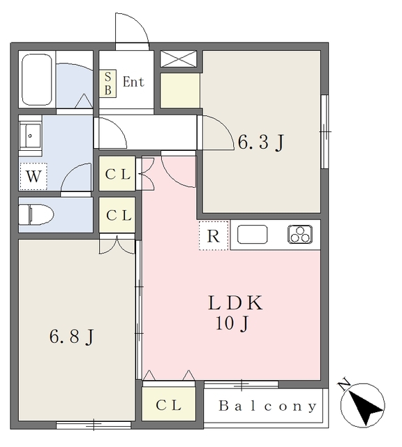 リグナム大宮上小町の間取り