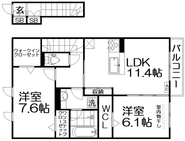 ラ・フルールの間取り