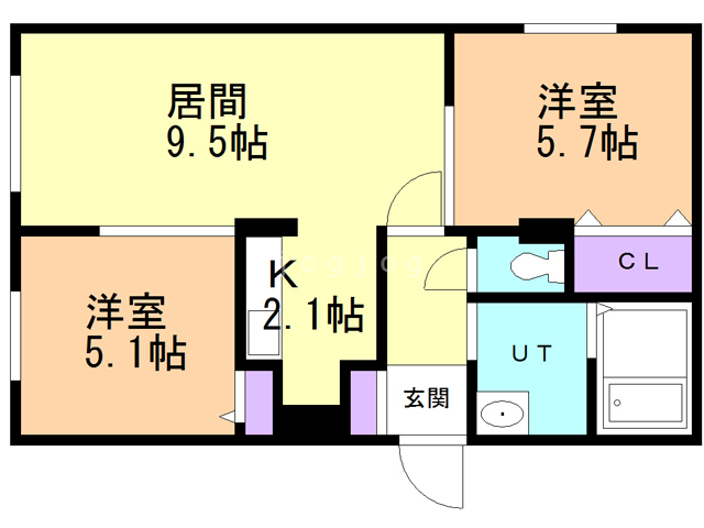 フレシール平岸の間取り