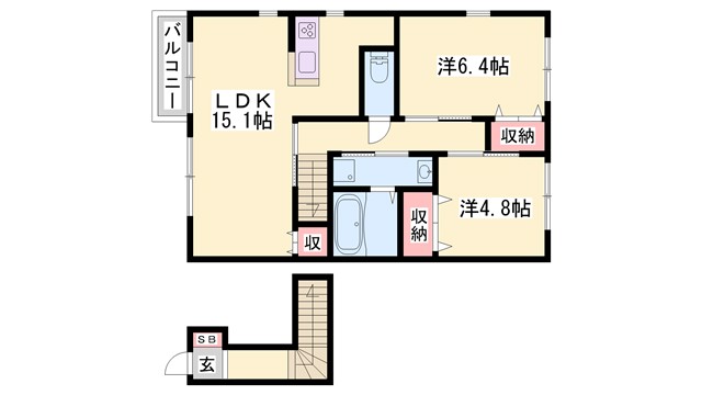 チェリーヒルズの間取り