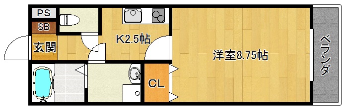 パーチェ伊加賀本町の間取り