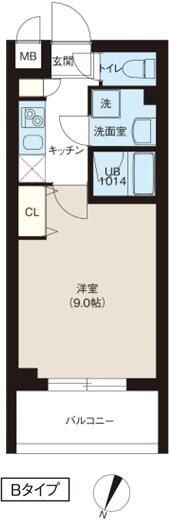 板橋区坂下のマンションの間取り