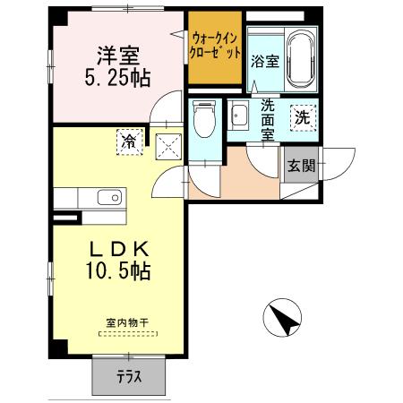 D-Room中央台飯野の間取り