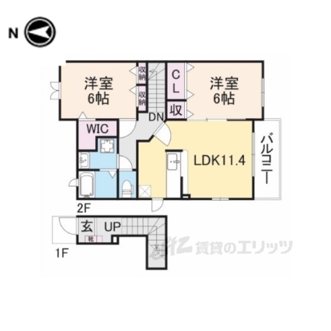 ベルファミーユ３２番館の間取り