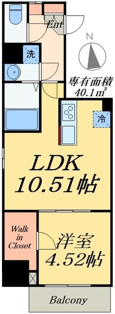 モンレーヴ御徒町の間取り