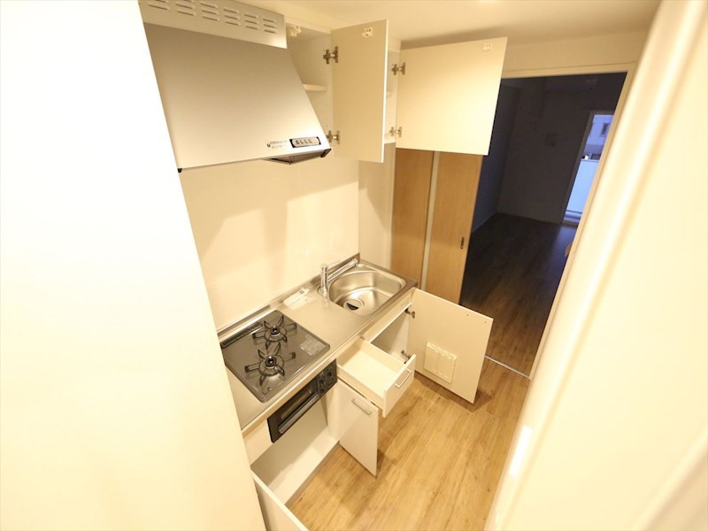 キッチン　システムキッチン（ガス2口コンログリル付）