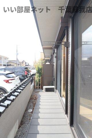 バルコニー　落ち着いた時間を過ごせるバルコニーです