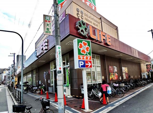 スーパー　ライフ西田辺店（スーパー）まで514m