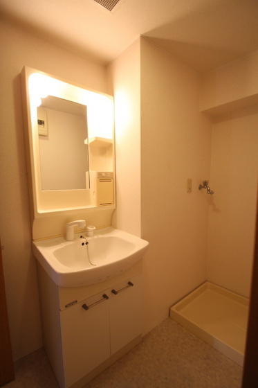 洗面設備　２０２号室写真です