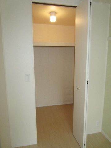 収納　ウォークインで収納力あります