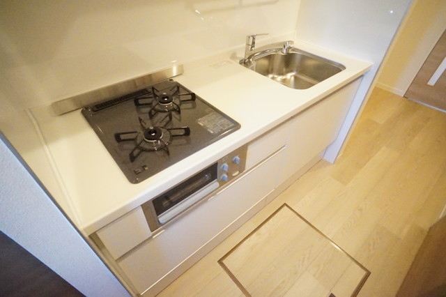 キッチン　お料理好きにはオススメのグリル付２口システムキッチン設置済♪