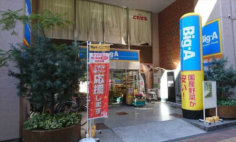スーパー　ビッグ・エー山手通り中丸町店（スーパー）まで281m