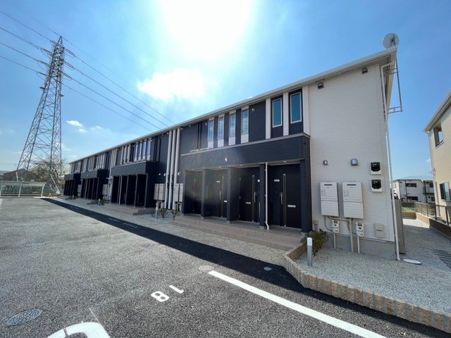 建物外観　長沼駅徒歩圏内の都市ガス仕様の新築アパート♪
