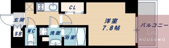 THE MUTUAL江坂の間取り写真