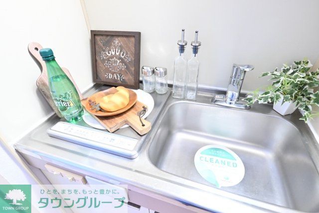 キッチン　1口IHコンロ※家具家電小物はイメージです