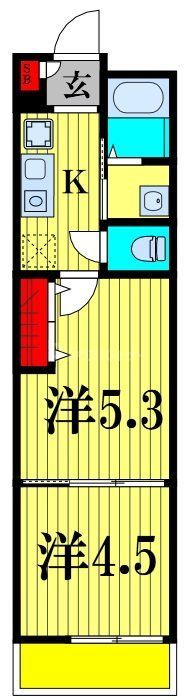 都営新宿線 本八幡駅 徒歩2分 3階建 築2年の間取り写真