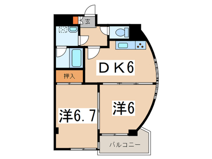 清和ベルメゾンの間取り写真