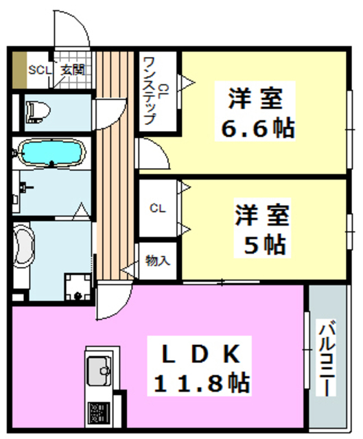 レコルトエピ千里丘東の間取り写真
