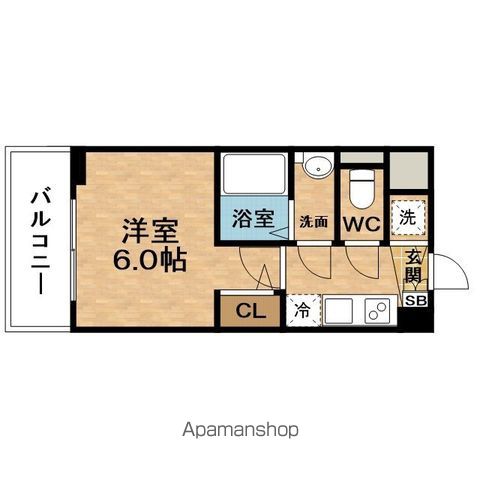 地下鉄堺筋線 天神橋筋六丁目駅 徒歩4分 10階建 築6年の間取り写真