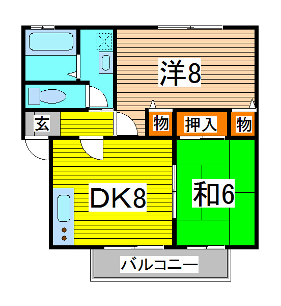 オイコス 壱番館の間取り写真