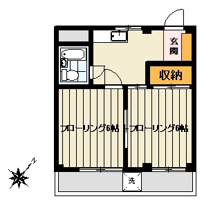 八王子市台町のマンションの間取り