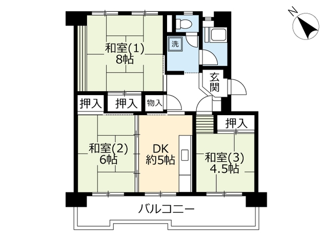 【ＵＲ洛西新林北の間取り】