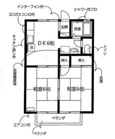 新城市片山のアパートの間取り