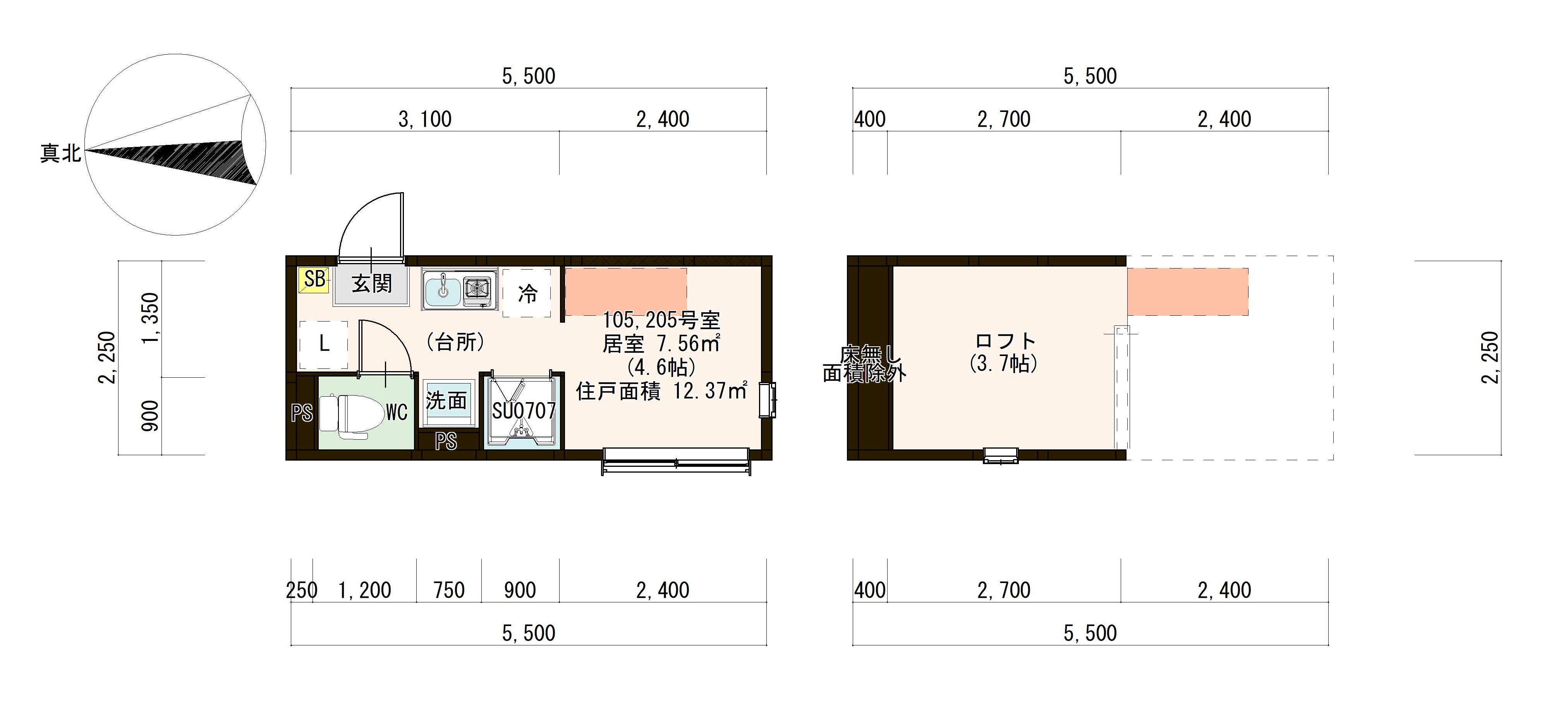 東京都板橋区常盤台１（アパート）の賃貸物件の間取り