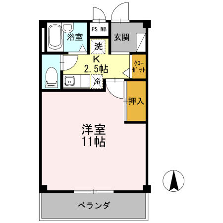 ファミール花田の間取り