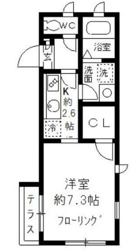 シュシュ自由が丘の間取り