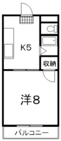 コーポ本永2の間取り