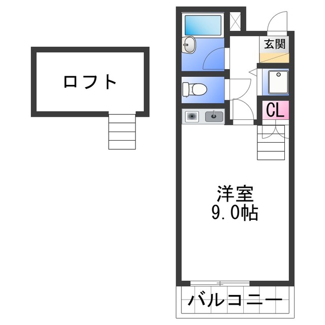 シャルマンフジ中之島弐番館の間取り