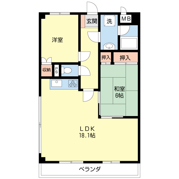 ラフェスタ彦根IIの間取り