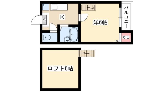 Loft日比野の間取り