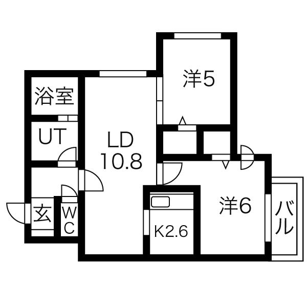 コローレ琴似の間取り