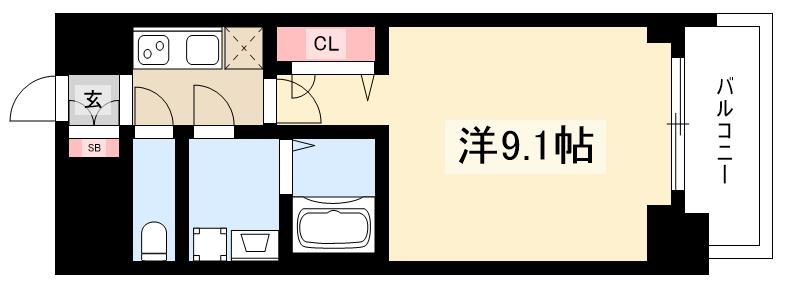 プレサンス錦通THE葵の間取り