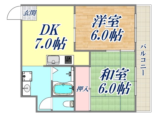 ペディハイツ塚口の間取り