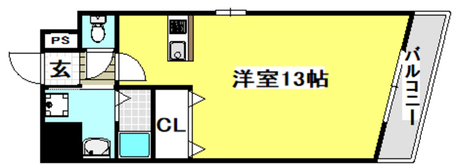 吹田市西の庄町のマンションの間取り