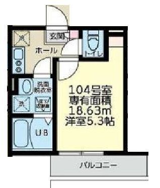 大和市渋谷のアパートの間取り