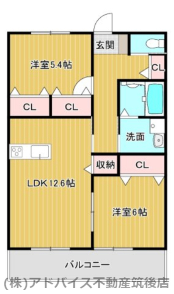 プリマヴェーラ西牟田の間取り