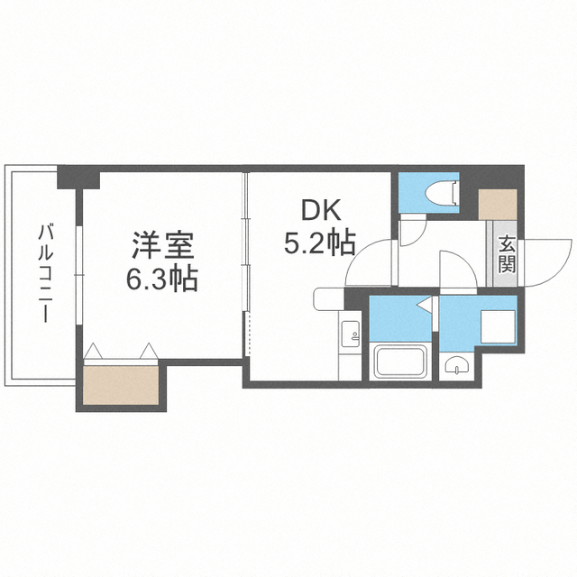 グレイス竹下の間取り