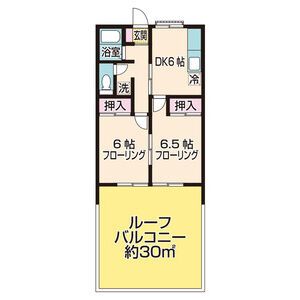 仙台市宮城野区出花のマンションの間取り