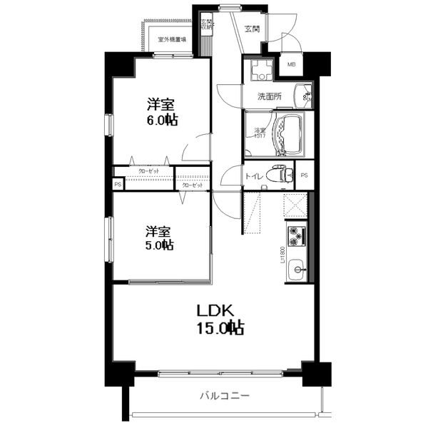 【名古屋市中村区豊幡町のマンションの間取り】