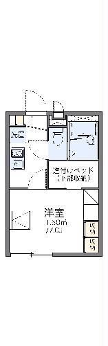 レオパレスプルメリア２１の間取り