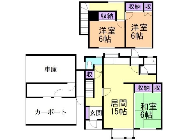 東山３丁目３６番戸建の間取り