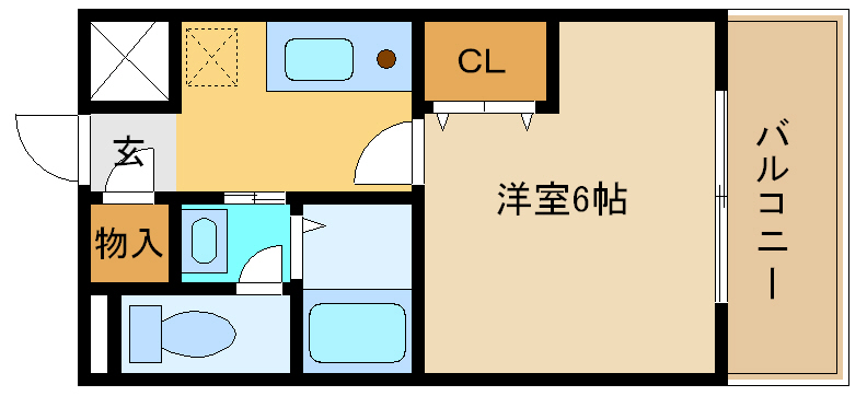 神戸市垂水区天ノ下町のマンションの間取り