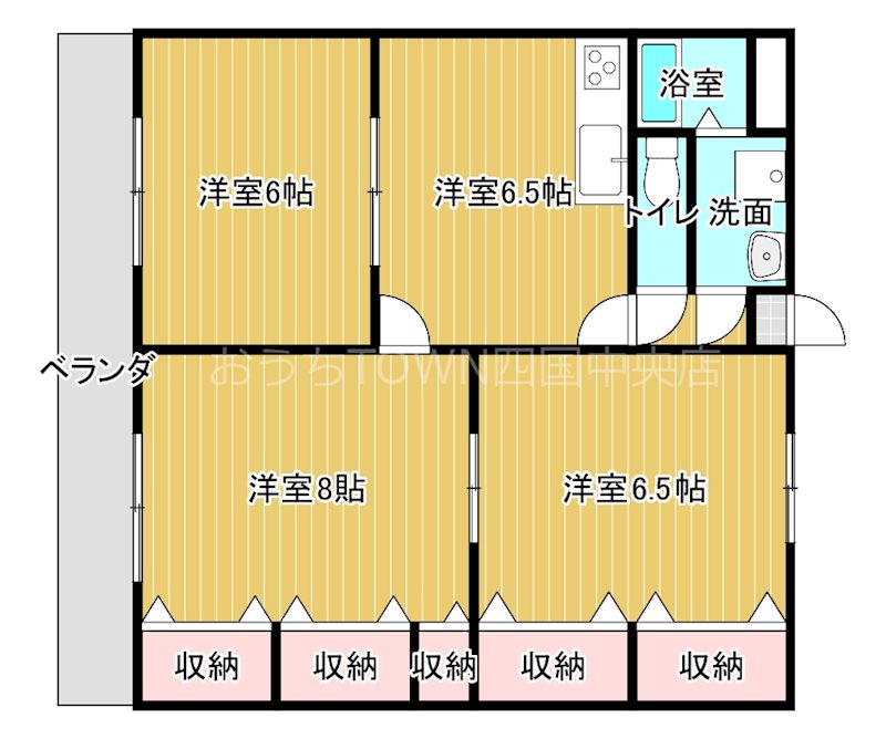 ビューテラス福田の間取り