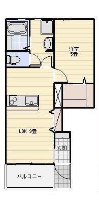 仮）小松新築アパートの間取り