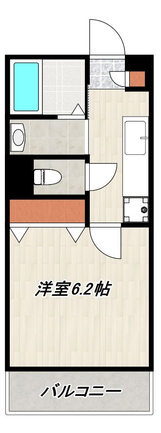 鹿児島市新栄町のマンションの間取り